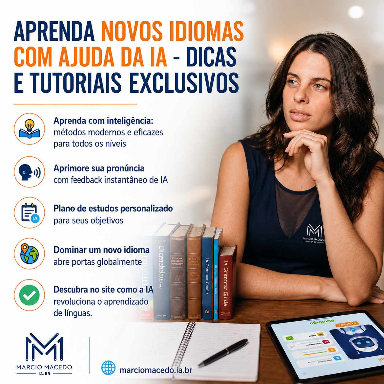 Estudante aprendendo idiomas de forma leve com jogos e exercícios gerados por IA