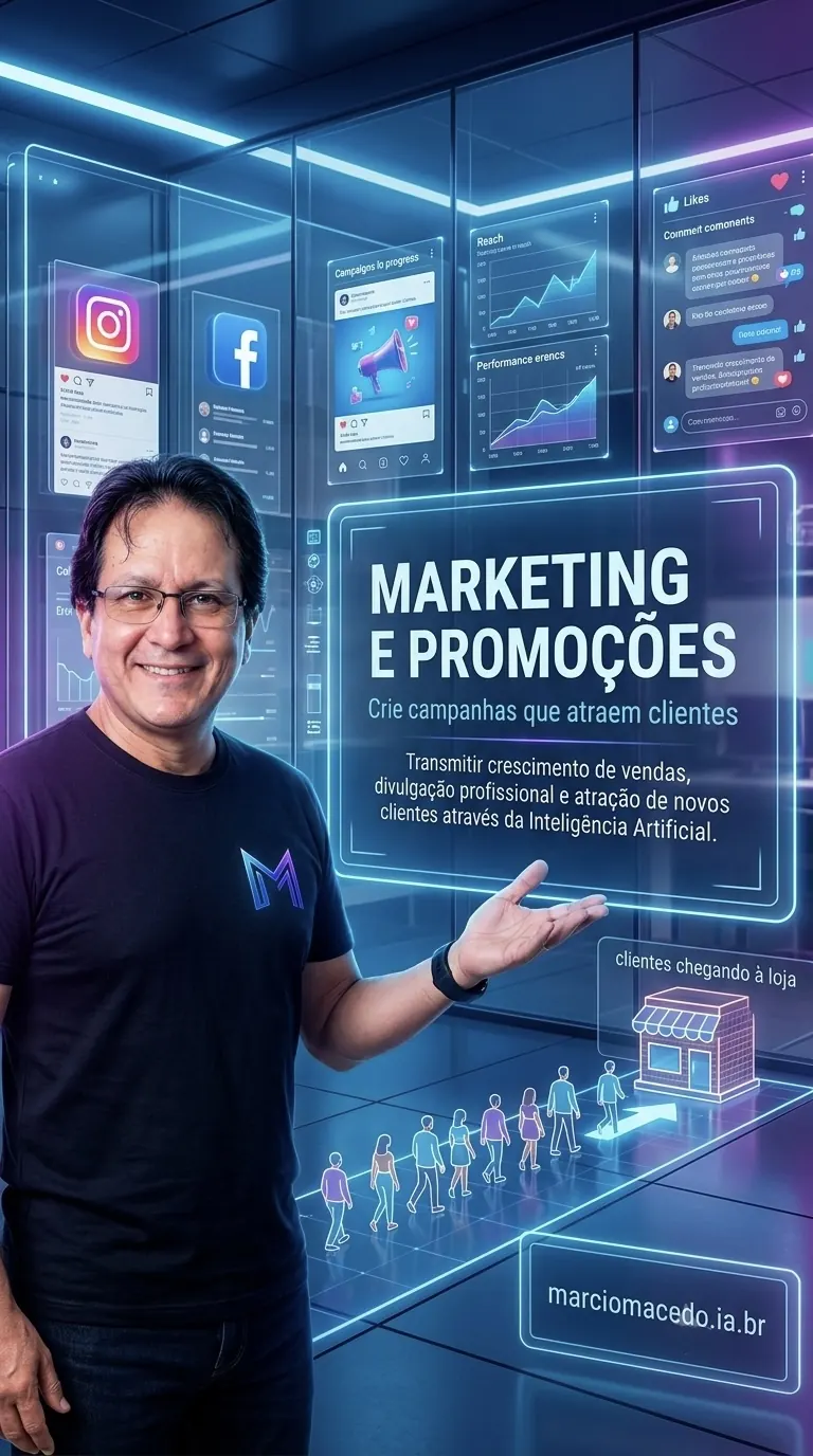 Marketing e promoções com IA para comerciantes